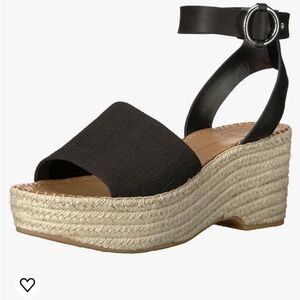 Dolce Vita Size 8 Black Suede Espadrilles
